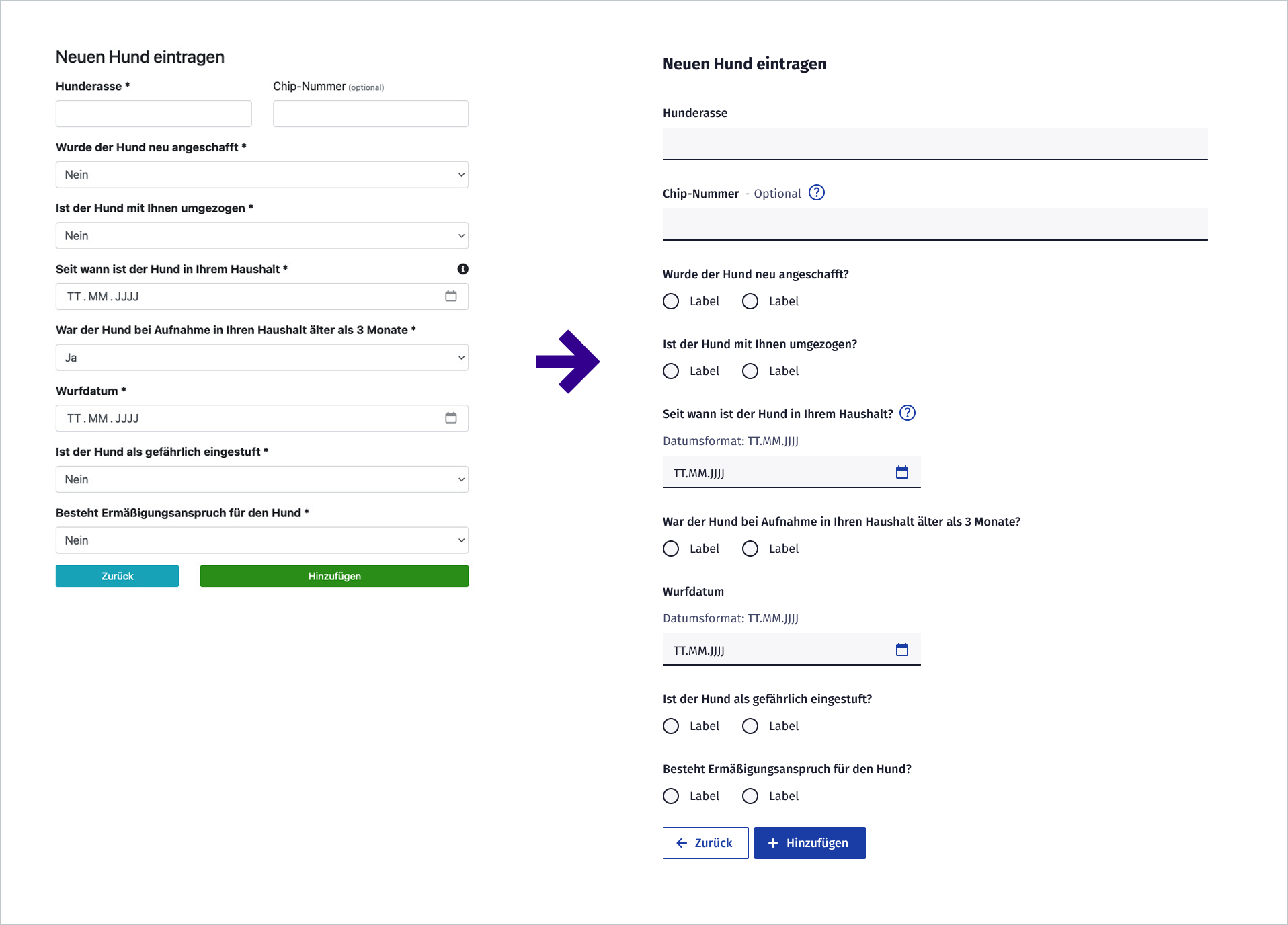 Anwendung von KERN am Beispiel Hundesteuer.
